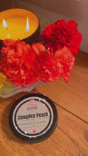 Load and play video in Gallery viewer, Campfire Peach 8oz. Candle
